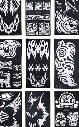temporary tattoo stencil